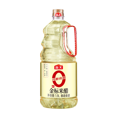 海天0金标米醋1.9L零添加醋纯粮酿造家用食醋食用厨房调料品
