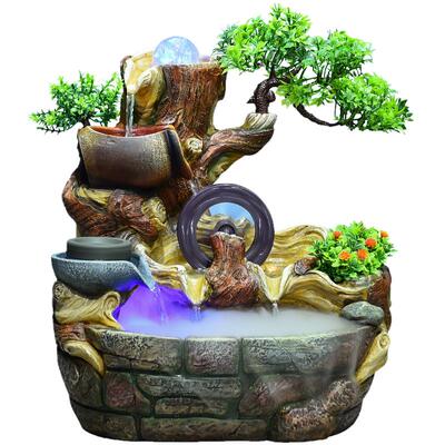 室内摆件生财开业礼品假山流水