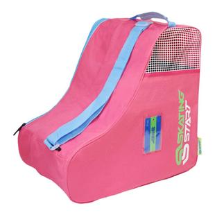 滑启儿童透气轮滑包旱冰鞋护具收纳包袋子滑冰鞋溜冰鞋单肩三角包