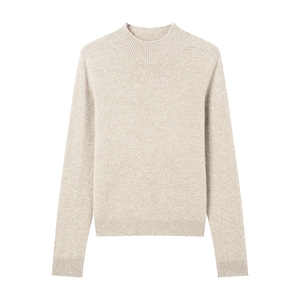 KBNE羊毛针织衫女打底衫半高领毛衣秋冬新款修身毛衫内搭长袖上衣