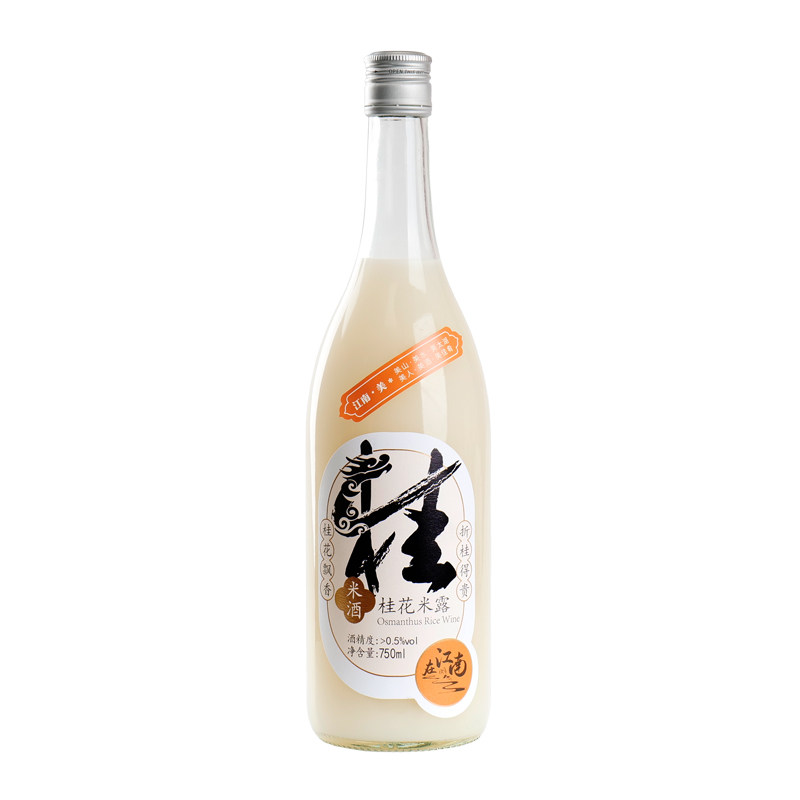 馆娃宫在江南桂花米露0.5度750ml*2瓶苏州特产糯米酿制低度甜米酒