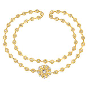 云南西双版纳肩膀链子傣族丽江身体链腰链饰品旅游摄影配饰金色