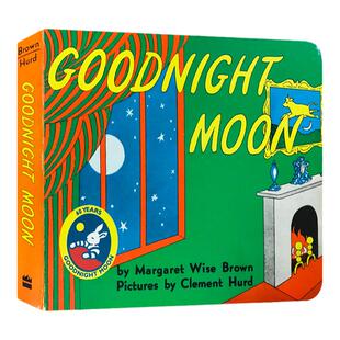 Goodnight Moon 晚安月亮 纸板书 英文原版绘本 吴敏兰廖彩杏书单goodnight moon儿童启蒙认知亲子读物睡前图画故事书进口英语书籍