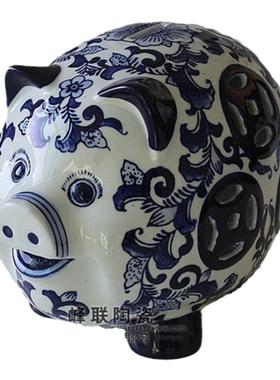 景德镇手工陶瓷客厅仿古风存钱罐