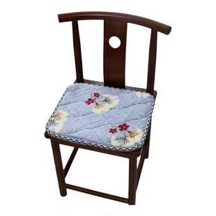 长方形牛奶绒坐垫35x40CM实木座椅加厚防滑坐垫春秋椅保暖坐垫