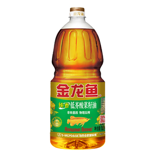 金龙鱼纯香低芥酸菜籽油1.8L非转基因压榨植物油家用食用油正品
