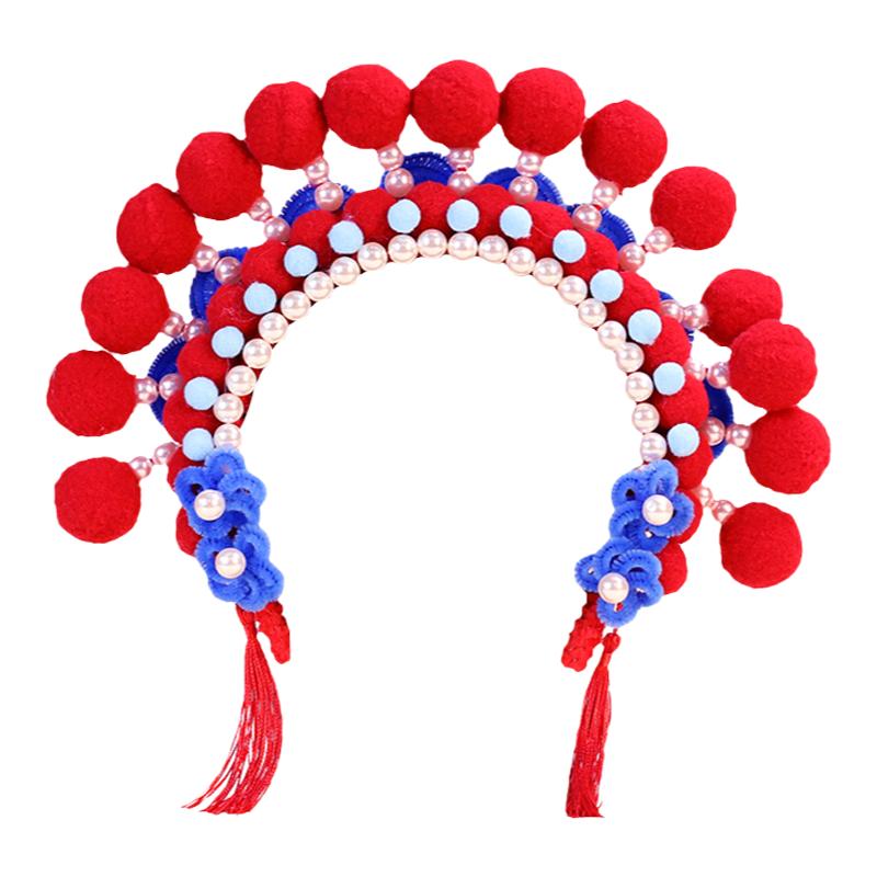 非遗手工diy京剧头饰材料包国潮戏曲花旦发饰戏剧发箍扭扭棒凤冠