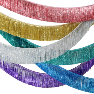 新年年会周年店庆流苏拉花雨丝帘派对活动装扮生日开业节庆吊饰