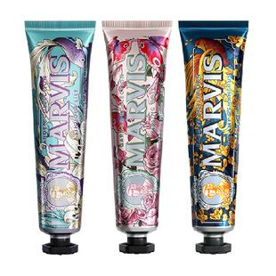 MARVIS/玛尔仕意大利进口花园系列薄荷牙膏75ml*3支清新