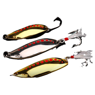 远投亮片红点双曲面水蛭淡水翘嘴鲈鱼仿真饵路亚假饵马口鲈鱼翘嘴