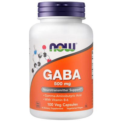 now进口gaba氨基丁酸美国抗压力舒缓焦虑助眠安神缓解紧张补充剂