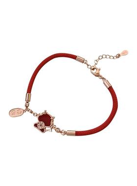 2025龙年本命年女生女款红绳手链女玫瑰金红手绳新年过年礼物饰品