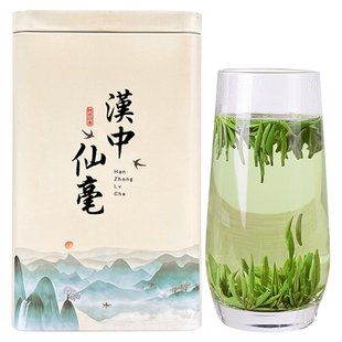 绿茶2025新茶明前特级汉中仙毫礼盒装陕西乡炒青春茶独芽毛尖茶叶