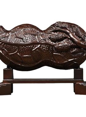 工艺品客厅黑檀木雕中式