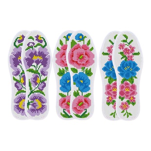 蒙娜丝2026新款鞋垫子十字绣鞋垫子手工绣花针孔单股自绣网红鞋垫