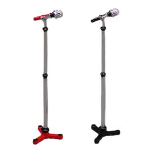 出口仿真迷你麦克风模型舞台道具k歌话筒支架娃娃屋微缩摆件合金