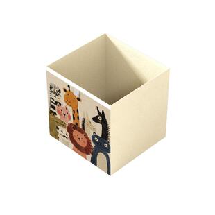 卡通小动物卡莱克格子柜创意中古风复古柜子储物柜儿童玩具收纳筐