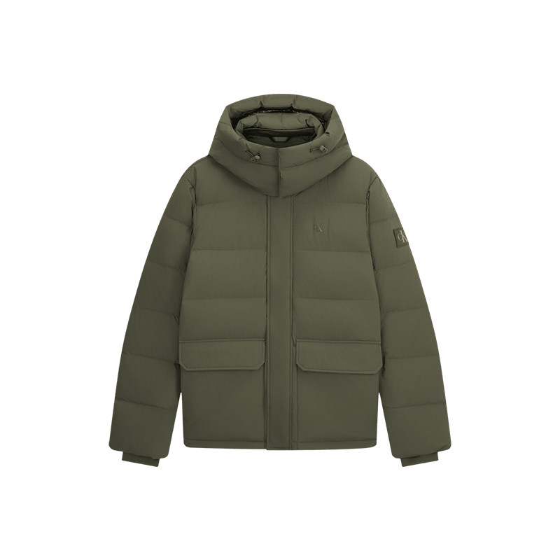 【防风防泼水】CK Jeans26秋季新款男士大口袋连帽90鹅绒服羽绒服