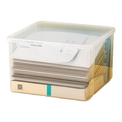 透明翻盖防尘面膜收纳盒面膜盒