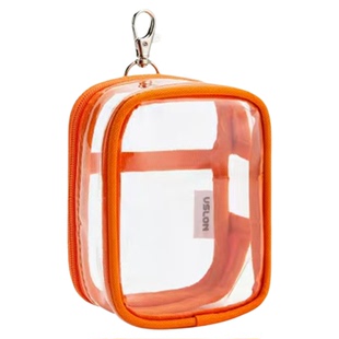 uslon尤斯隆小物集透明棉花娃娃痛包10cm透明娃包外出包遛娃包保护套防尘防水吧唧展示收纳袋笔袋BJD公仔包