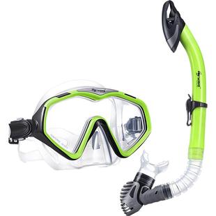 wave潜水镜面镜自由潜大框男女浮潜三宝套装呼吸管水肺游泳装备