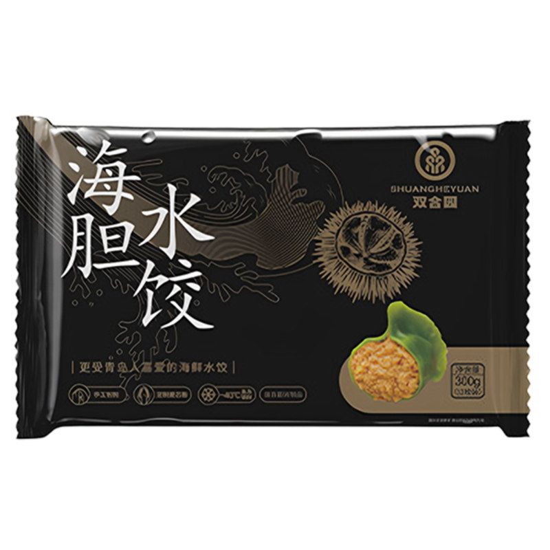 【顺丰包邮】双合园海鲜水饺海胆鲅鱼速食速冻手工包制煎饺蒸饺