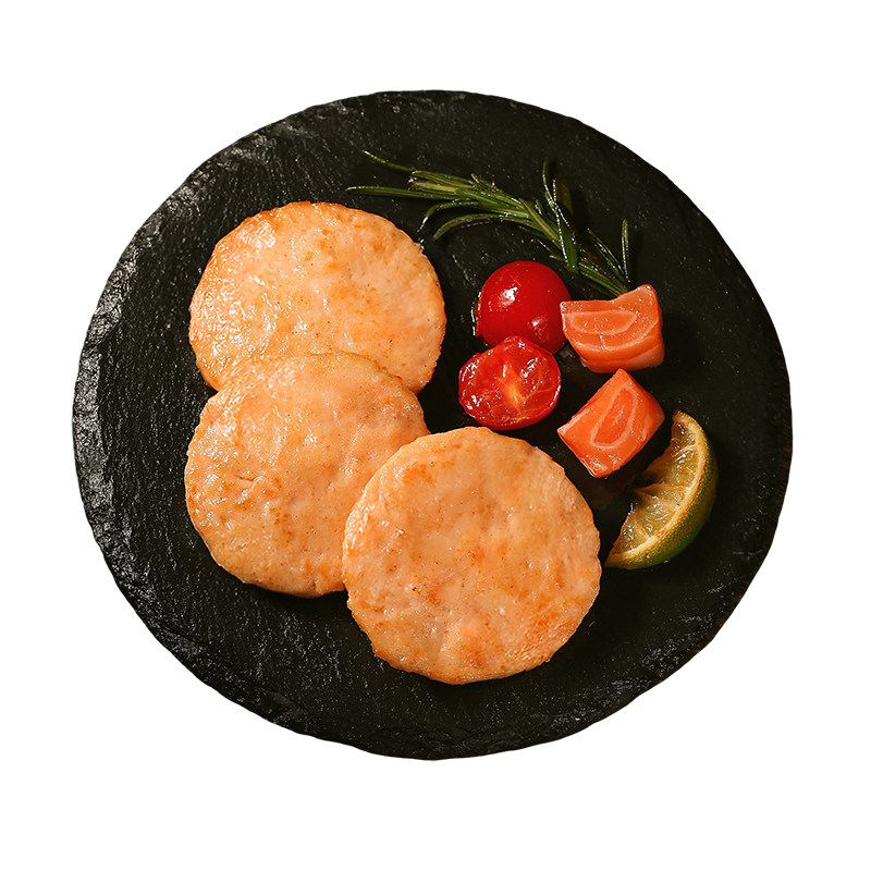 挪威三文鱼肉饼新鲜海鲜儿童早餐鱼糕/鱼饼