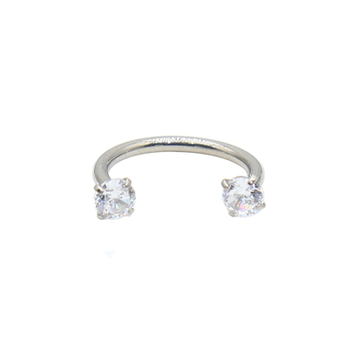 钛合金超闪双面钻马蹄U型耳骨钉