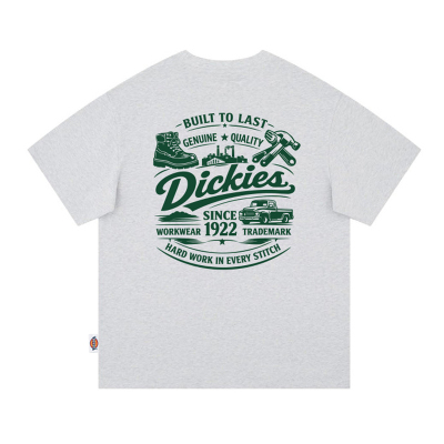 Dickies帝酷适纯棉短袖T恤男夏季美式印花半袖休闲宽松情侣上衣M