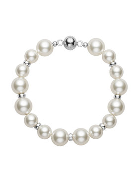 DELTA澳白拉贡黑珍珠碎银手链