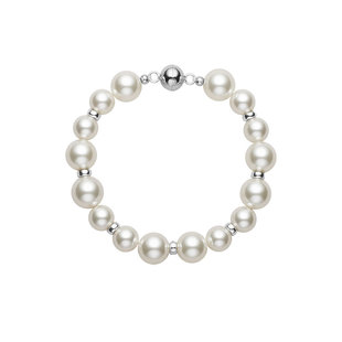 DELTA澳白拉贡黑珍珠碎银手链S925银女优雅气质轻奢百搭氛围感新