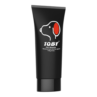 toby专业宠物染色剂狗狗专业黑色永久型染毛膏颜色亮丽持久160g装