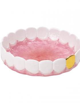 意大利Seletti Studio Job牙齿系列餐碗土豪烟灰缸大金牙创意摆件