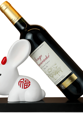 兔子红酒架装饰品摆件