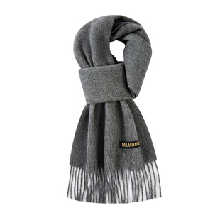 MILMUMU绵羊时代100%羊毛围巾男女秋冬保暖流苏披肩高档礼盒装