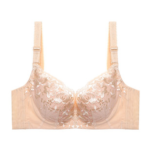 夏娃之秀内衣女小胸聚拢侧收调整舒适软钢圈性感刺绣文胸罩