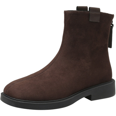 时装靴休闲优雅粗跟中跟