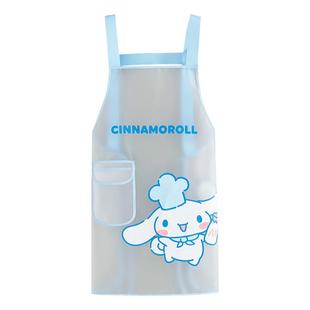 半透明TPU家用厨房防水防油围裙餐饮专用免洗工作服男女罩衣围腰