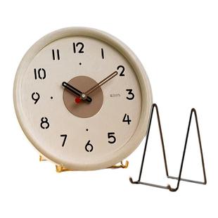 时钟支架展示架盘架支撑架铁艺挂盘装饰摆架茶饼陈列架子相框底座