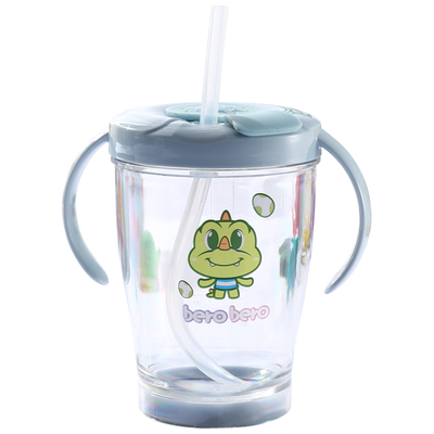 韩国微波炉带刻度喝汤吸管水杯