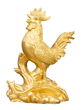 公鸡摆件招财金鸡元宝生肖鸡