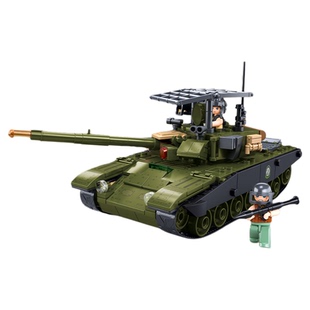 小鲁班军事T90AS主战坦克积木模型儿童拼装益智玩具男孩生日礼物