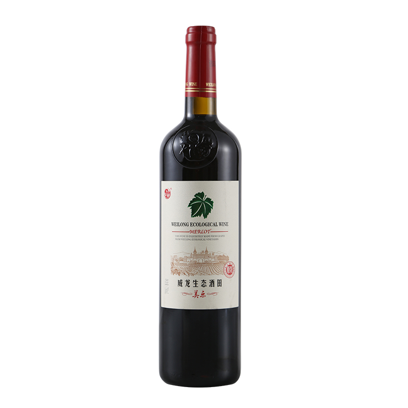 威龍生態(tài)酒田原特美樂(lè)干紅葡萄酒商務(wù)宴請(qǐng)正品單支750ml紅酒