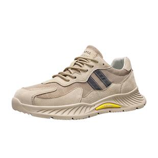 森马男鞋春季潮流百搭男士运动休闲透气网面跑步网鞋软底增高潮鞋