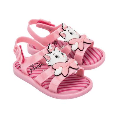 Melissa梅丽莎2025春MARIE小童迪士尼玛丽猫凉鞋魔术贴露趾35922