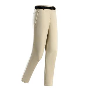 【风盾C24】伯希和户外软壳裤女款冬季保暖徒步冲锋裤防风长裤男