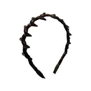 新款波浪带齿发箍高颅顶蓬松头箍防滑洗脸压碎发头饰网红精致发卡