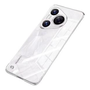 适用华为pura70手机壳pura70ultra无边框p60透明硬壳半包p50e超薄p50防摔p40pro+曲面屏p30pro新款art外壳p70