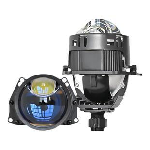 3寸80瓦H4H7超短单直射激光双光透镜模组远近光三光车灯小车无损