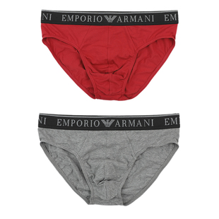 Armani/阿玛尼EA 男士鹰标2件装简约三角内裤 EM000251 AF10776